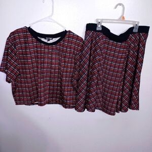 ARIES❤️‍🔥- Crop Top / Skirt Set- W Sz 2XL